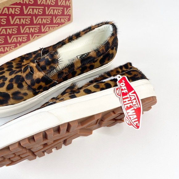 new Vans ☻︎ Calf Hair Slip On Sneaker ☻︎ Leopard - Picture 11 of 15